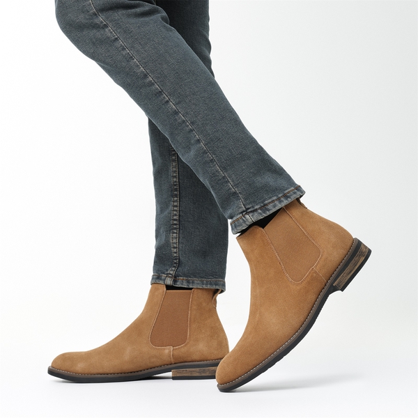 Khaki suede chelsea boots mens shop